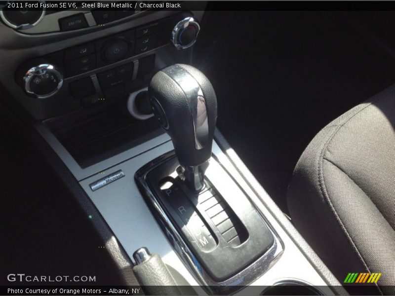 Steel Blue Metallic / Charcoal Black 2011 Ford Fusion SE V6