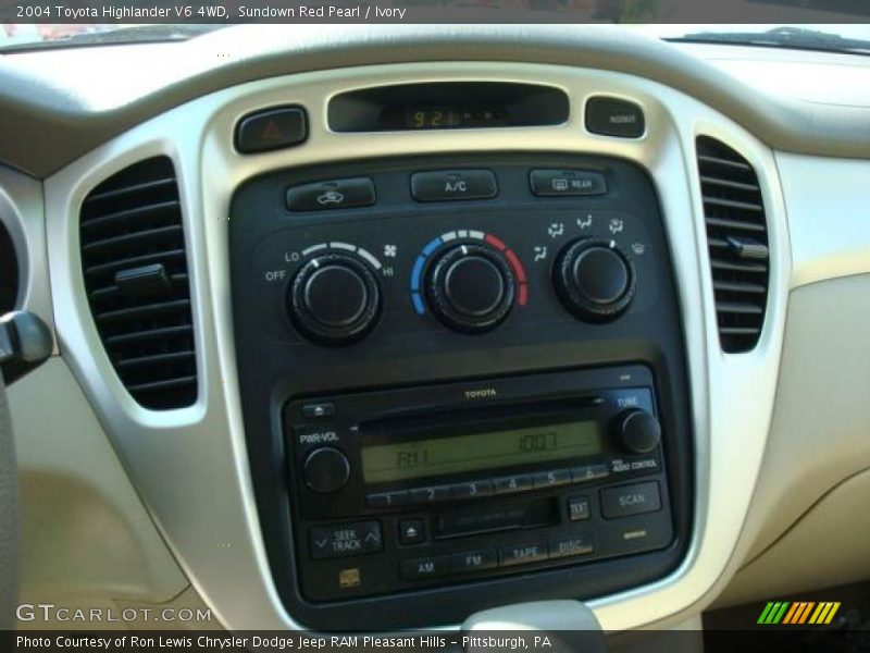 Sundown Red Pearl / Ivory 2004 Toyota Highlander V6 4WD