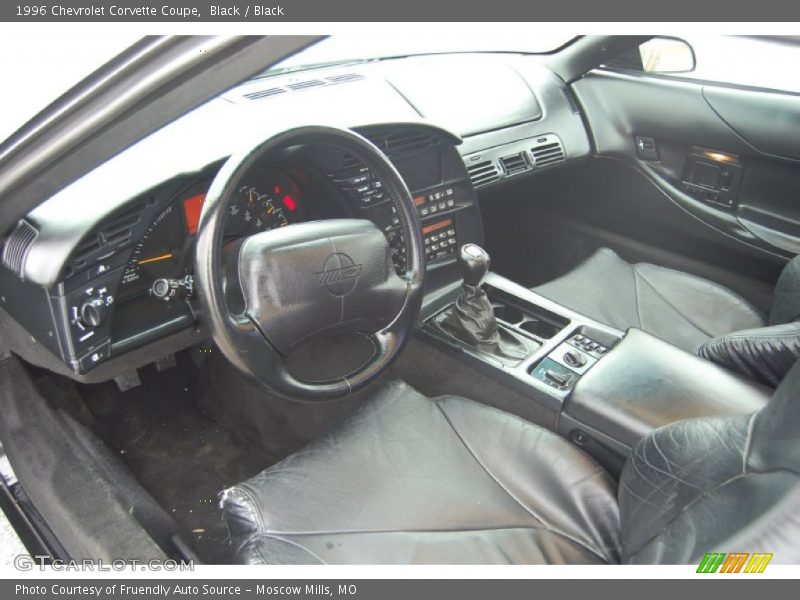 Black Interior - 1996 Corvette Coupe 