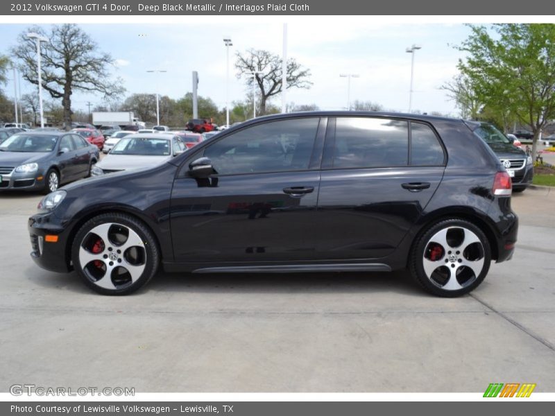 Deep Black Metallic / Interlagos Plaid Cloth 2012 Volkswagen GTI 4 Door