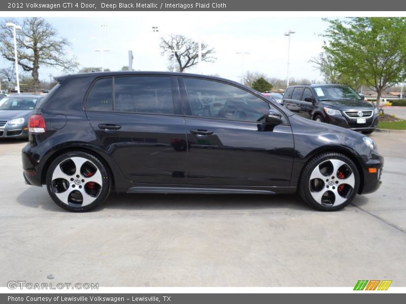Deep Black Metallic / Interlagos Plaid Cloth 2012 Volkswagen GTI 4 Door