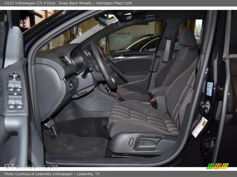 Deep Black Metallic / Interlagos Plaid Cloth 2012 Volkswagen GTI 4 Door