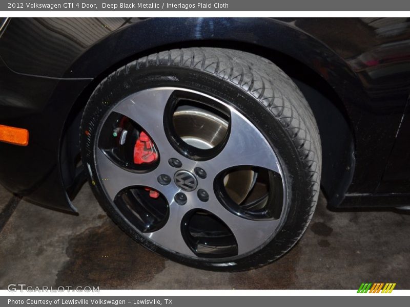 Deep Black Metallic / Interlagos Plaid Cloth 2012 Volkswagen GTI 4 Door