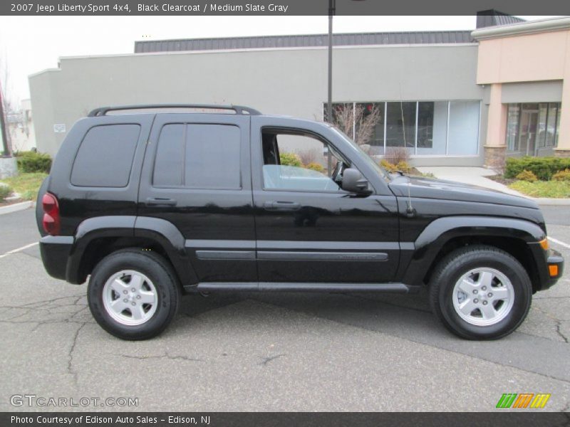 Black Clearcoat / Medium Slate Gray 2007 Jeep Liberty Sport 4x4