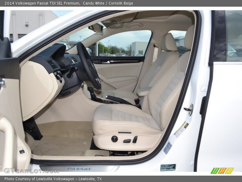 Candy White / Cornsilk Beige 2014 Volkswagen Passat TDI SEL Premium