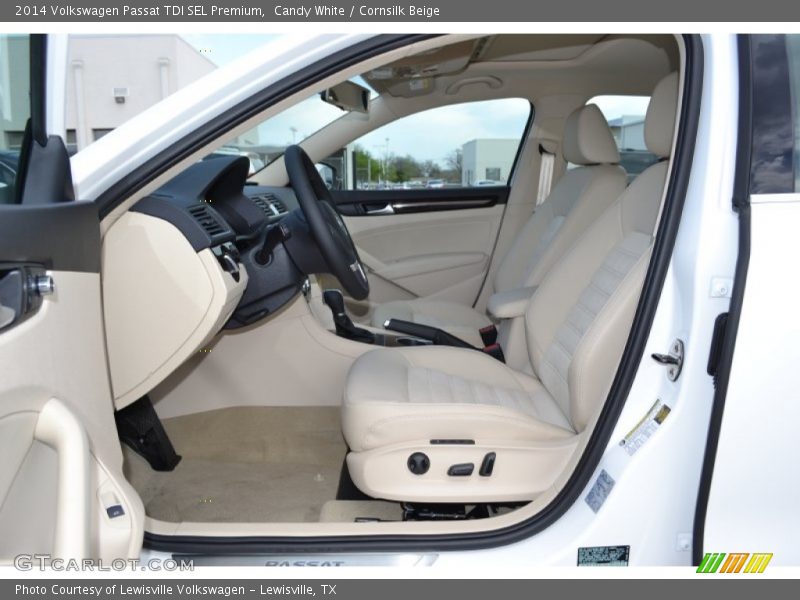 Candy White / Cornsilk Beige 2014 Volkswagen Passat TDI SEL Premium