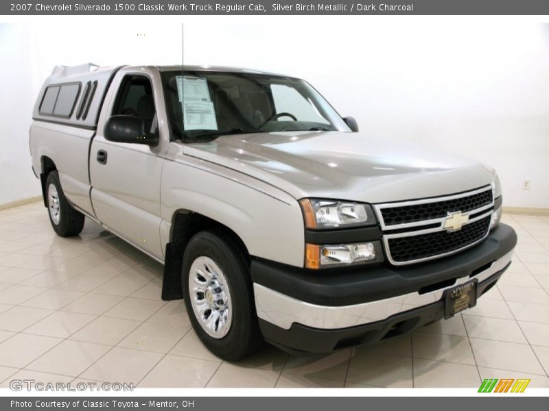 Silver Birch Metallic / Dark Charcoal 2007 Chevrolet Silverado 1500 Classic Work Truck Regular Cab