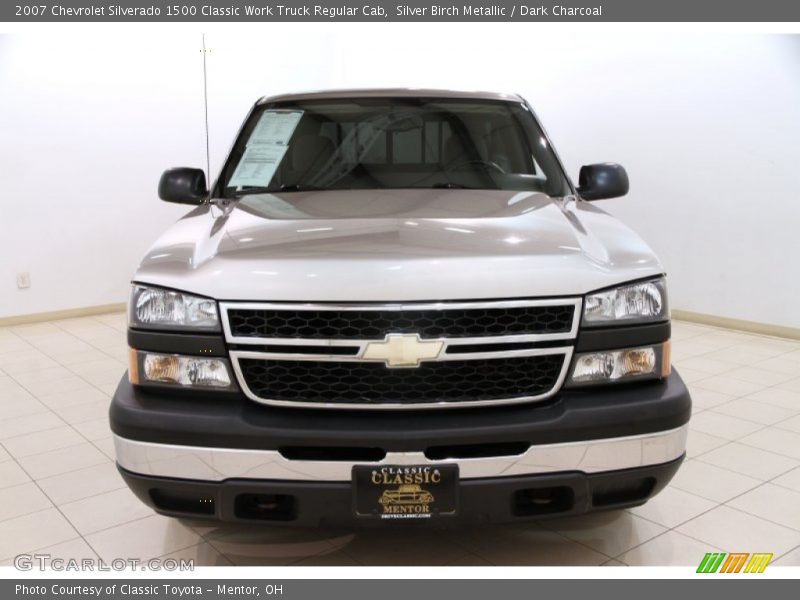 Silver Birch Metallic / Dark Charcoal 2007 Chevrolet Silverado 1500 Classic Work Truck Regular Cab
