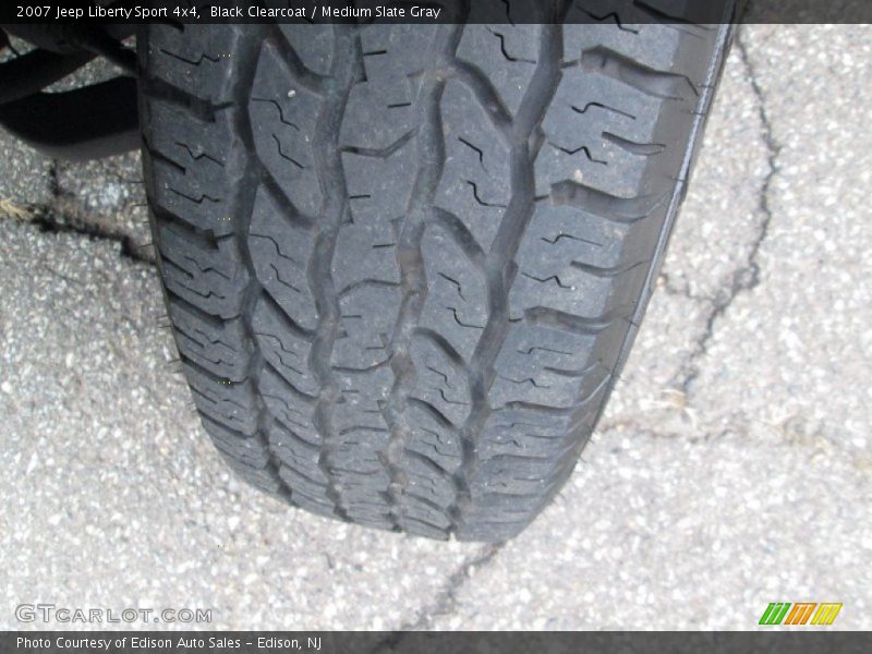 Black Clearcoat / Medium Slate Gray 2007 Jeep Liberty Sport 4x4