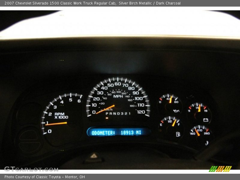 Silver Birch Metallic / Dark Charcoal 2007 Chevrolet Silverado 1500 Classic Work Truck Regular Cab