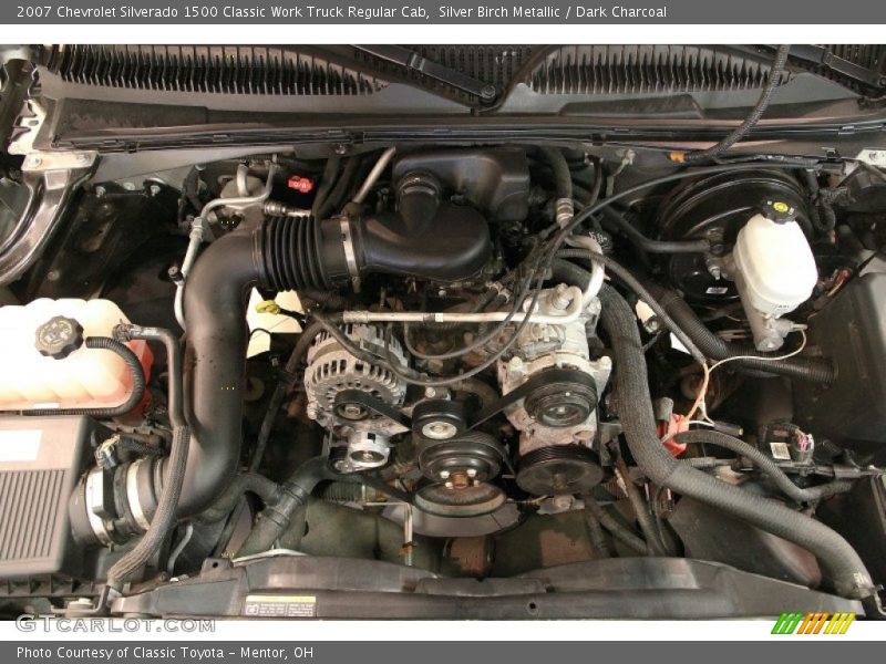 Silver Birch Metallic / Dark Charcoal 2007 Chevrolet Silverado 1500 Classic Work Truck Regular Cab