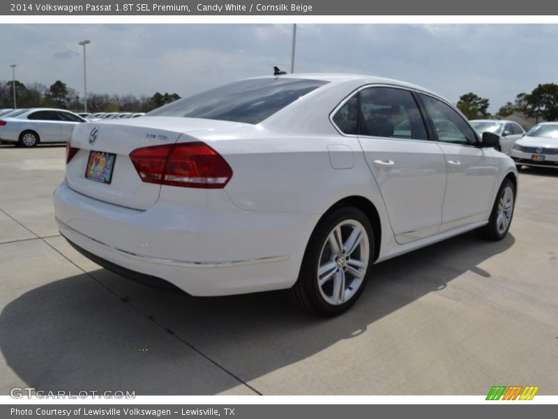 Candy White / Cornsilk Beige 2014 Volkswagen Passat 1.8T SEL Premium