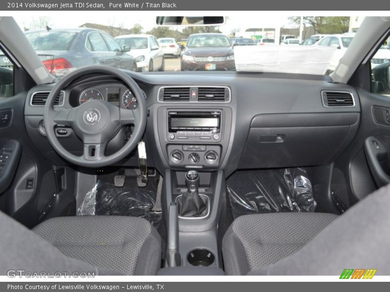 Pure White / Titan Black 2014 Volkswagen Jetta TDI Sedan