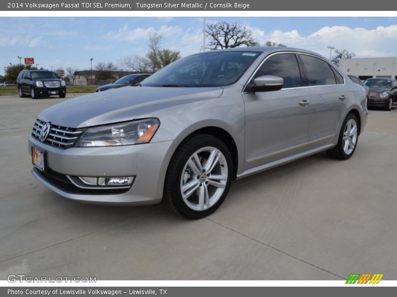 Tungsten Silver Metallic / Cornsilk Beige 2014 Volkswagen Passat TDI SEL Premium