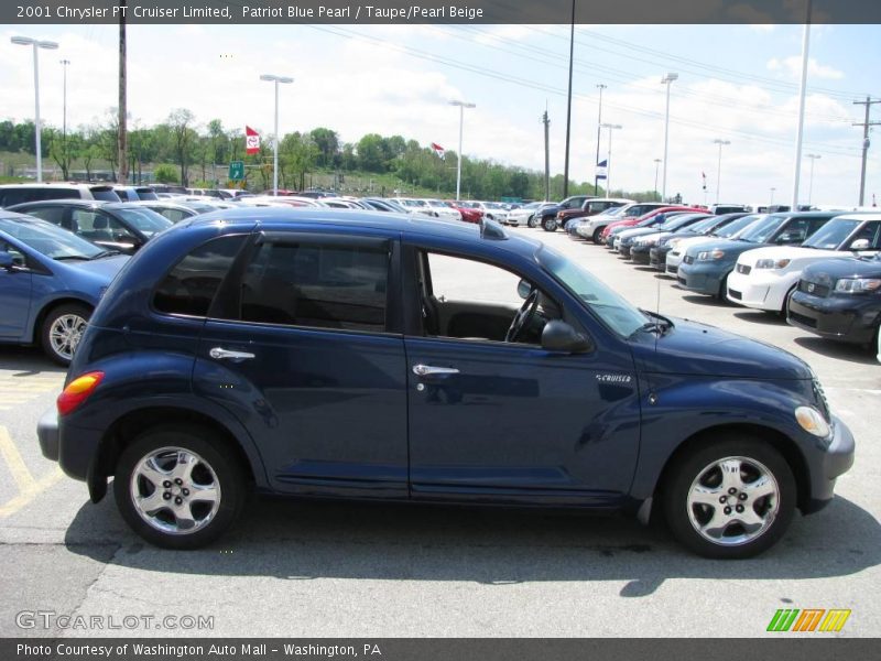 Patriot Blue Pearl / Taupe/Pearl Beige 2001 Chrysler PT Cruiser Limited