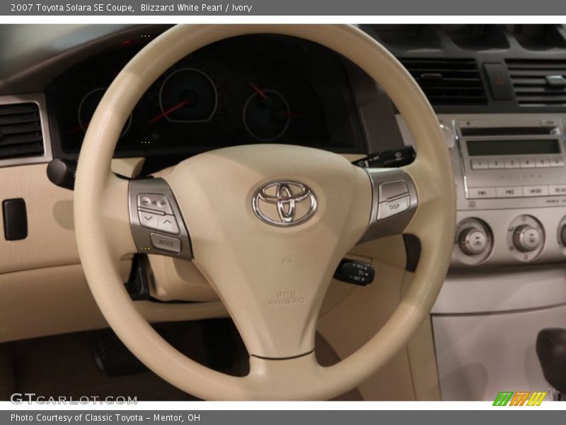 Blizzard White Pearl / Ivory 2007 Toyota Solara SE Coupe