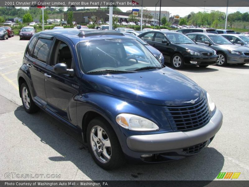 Patriot Blue Pearl / Taupe/Pearl Beige 2001 Chrysler PT Cruiser Limited
