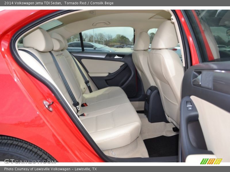 Tornado Red / Cornsilk Beige 2014 Volkswagen Jetta TDI Sedan