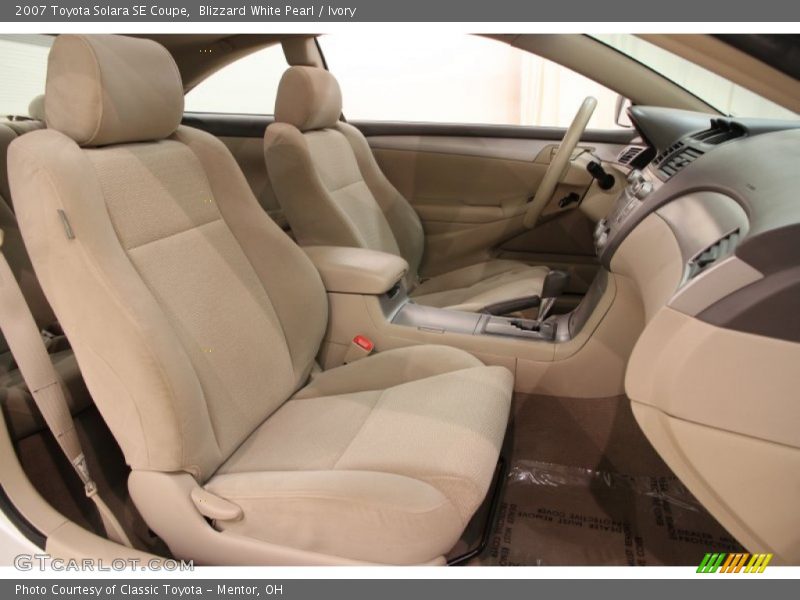 Blizzard White Pearl / Ivory 2007 Toyota Solara SE Coupe