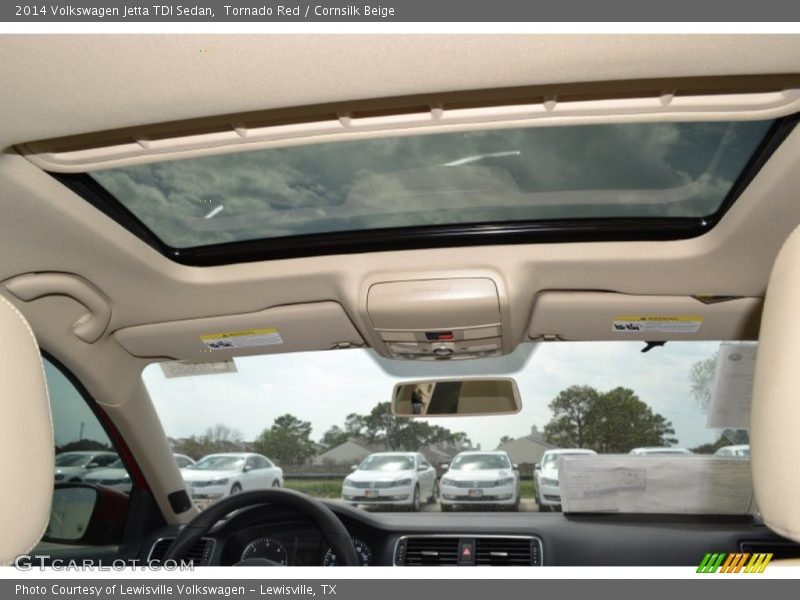 Tornado Red / Cornsilk Beige 2014 Volkswagen Jetta TDI Sedan