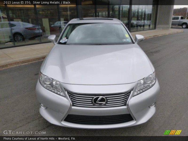 Silver Lining Metallic / Black 2013 Lexus ES 350