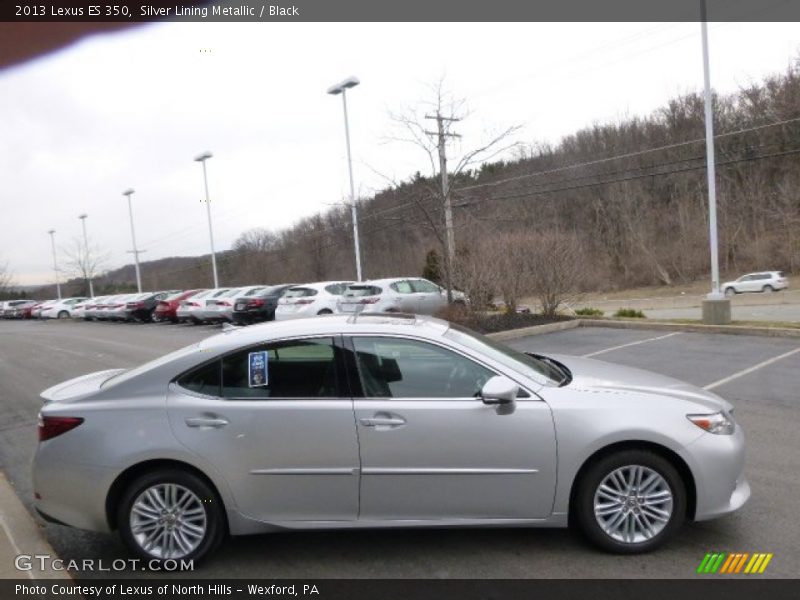 Silver Lining Metallic / Black 2013 Lexus ES 350