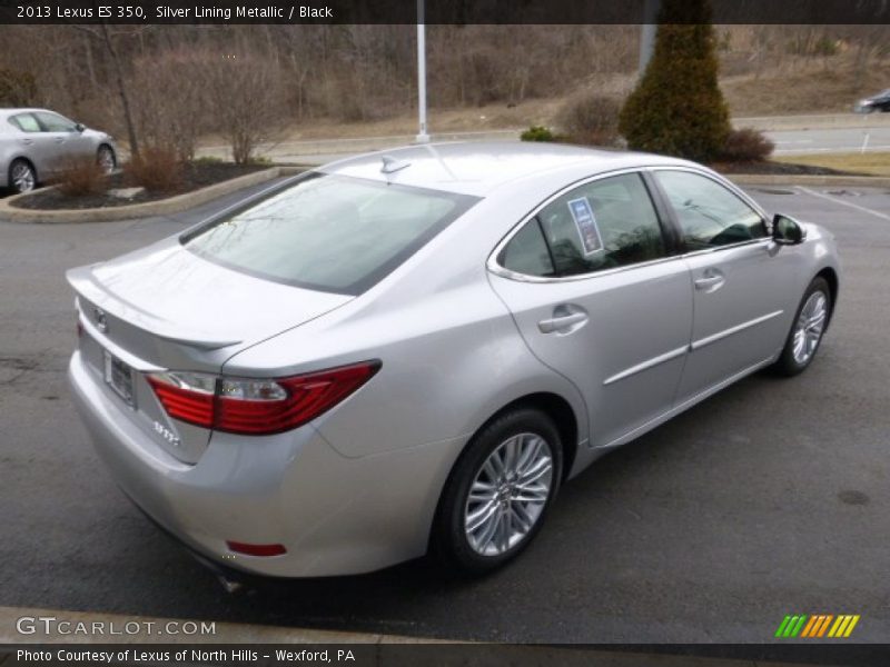 Silver Lining Metallic / Black 2013 Lexus ES 350