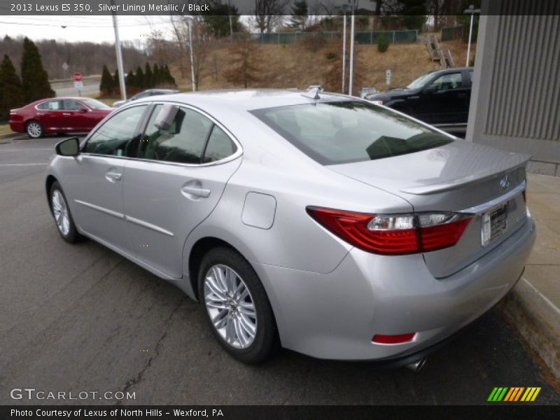 Silver Lining Metallic / Black 2013 Lexus ES 350