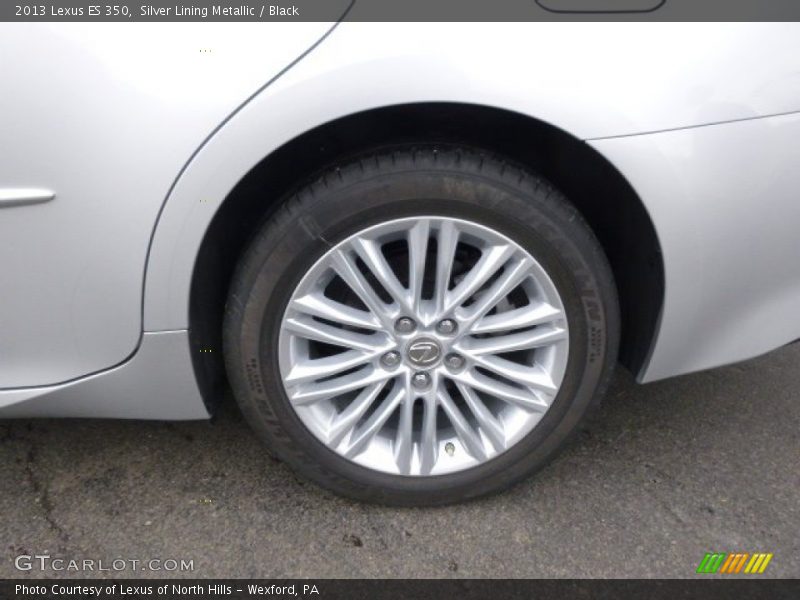 Silver Lining Metallic / Black 2013 Lexus ES 350