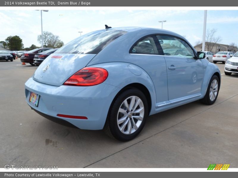Denim Blue / Beige 2014 Volkswagen Beetle TDI