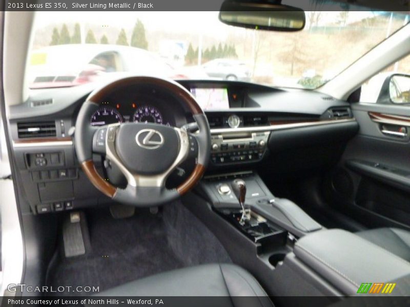 Silver Lining Metallic / Black 2013 Lexus ES 350