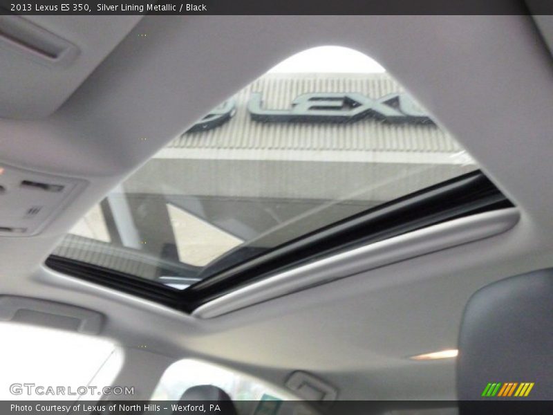 Silver Lining Metallic / Black 2013 Lexus ES 350