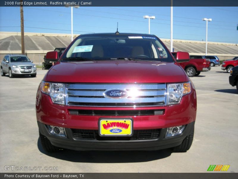 Redfire Metallic / Camel 2008 Ford Edge Limited