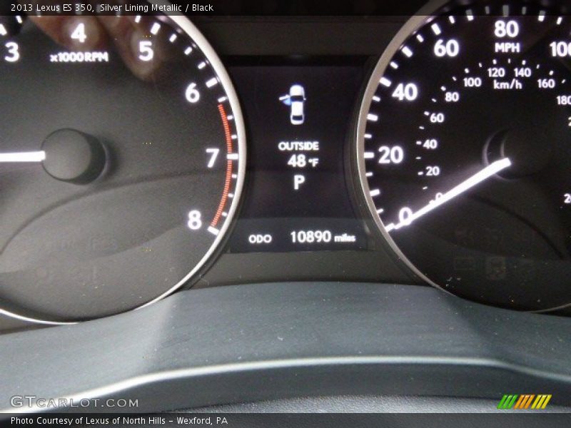 Silver Lining Metallic / Black 2013 Lexus ES 350