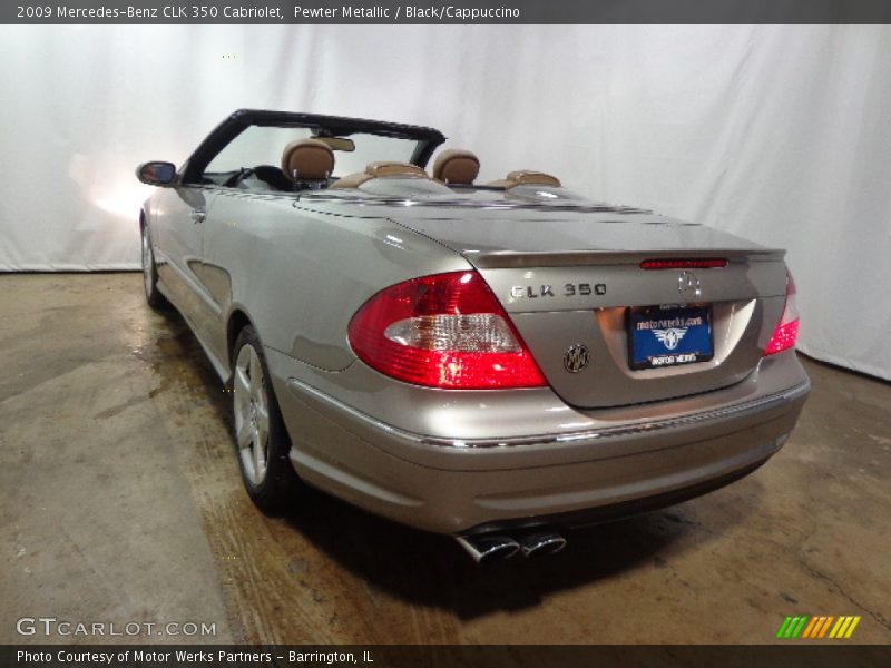 Pewter Metallic / Black/Cappuccino 2009 Mercedes-Benz CLK 350 Cabriolet