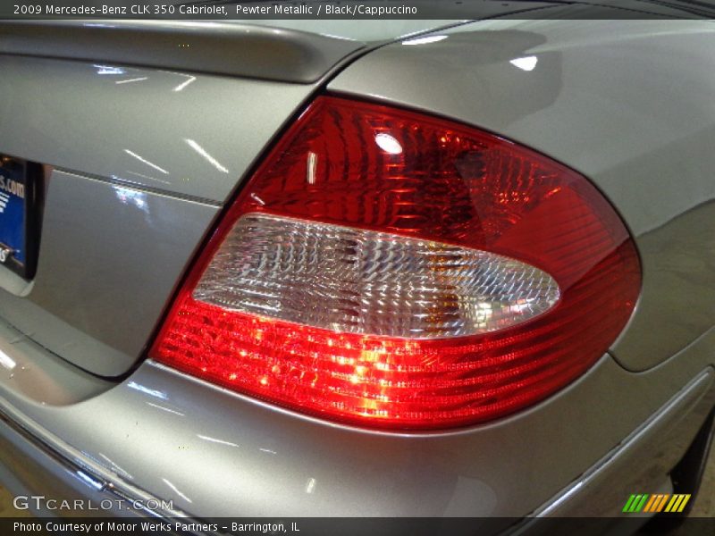Pewter Metallic / Black/Cappuccino 2009 Mercedes-Benz CLK 350 Cabriolet