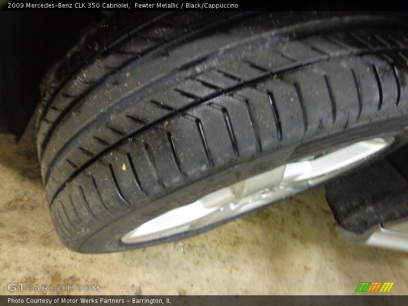 Pewter Metallic / Black/Cappuccino 2009 Mercedes-Benz CLK 350 Cabriolet