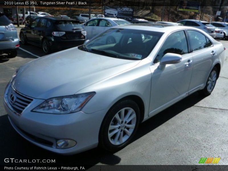 Tungsten Silver Pearl / Black 2010 Lexus ES 350