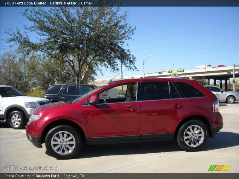 Redfire Metallic / Camel 2008 Ford Edge Limited