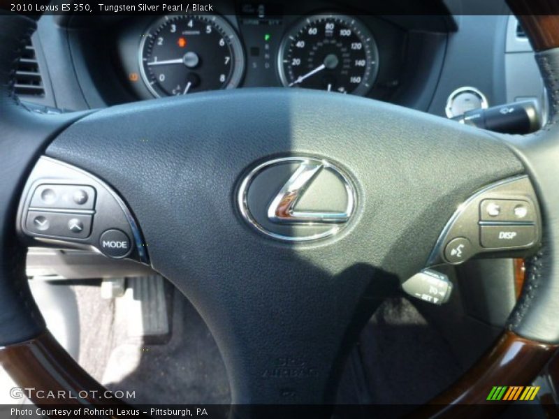 Tungsten Silver Pearl / Black 2010 Lexus ES 350