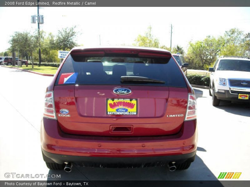 Redfire Metallic / Camel 2008 Ford Edge Limited