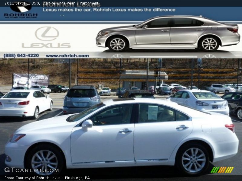 Starfire White Pearl / Parchment 2011 Lexus ES 350