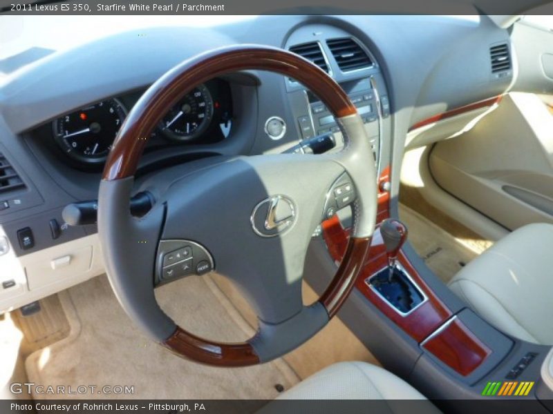Starfire White Pearl / Parchment 2011 Lexus ES 350