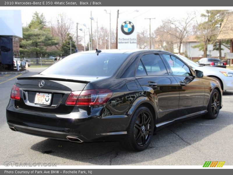 Black / Black 2010 Mercedes-Benz E 350 4Matic Sedan
