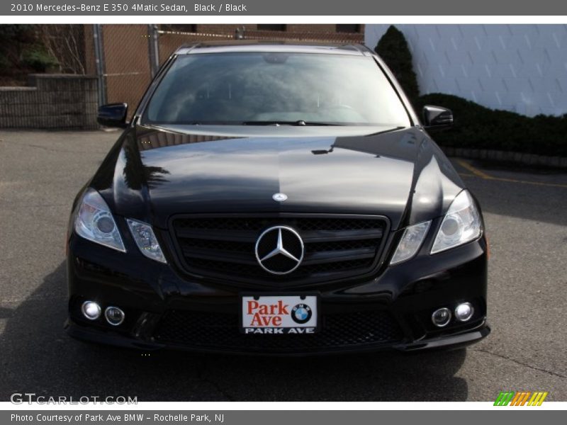 Black / Black 2010 Mercedes-Benz E 350 4Matic Sedan