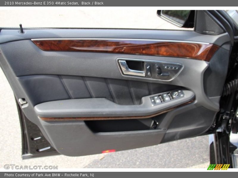 Black / Black 2010 Mercedes-Benz E 350 4Matic Sedan