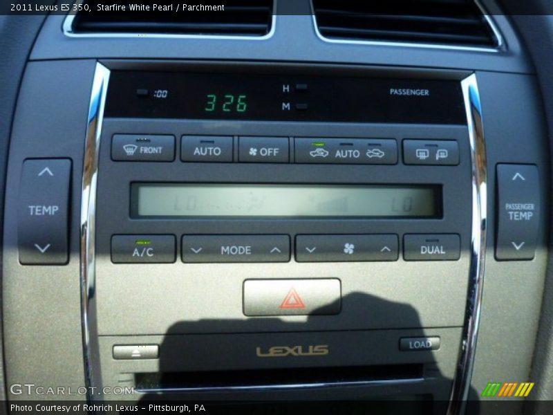 Starfire White Pearl / Parchment 2011 Lexus ES 350