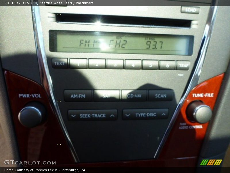 Starfire White Pearl / Parchment 2011 Lexus ES 350