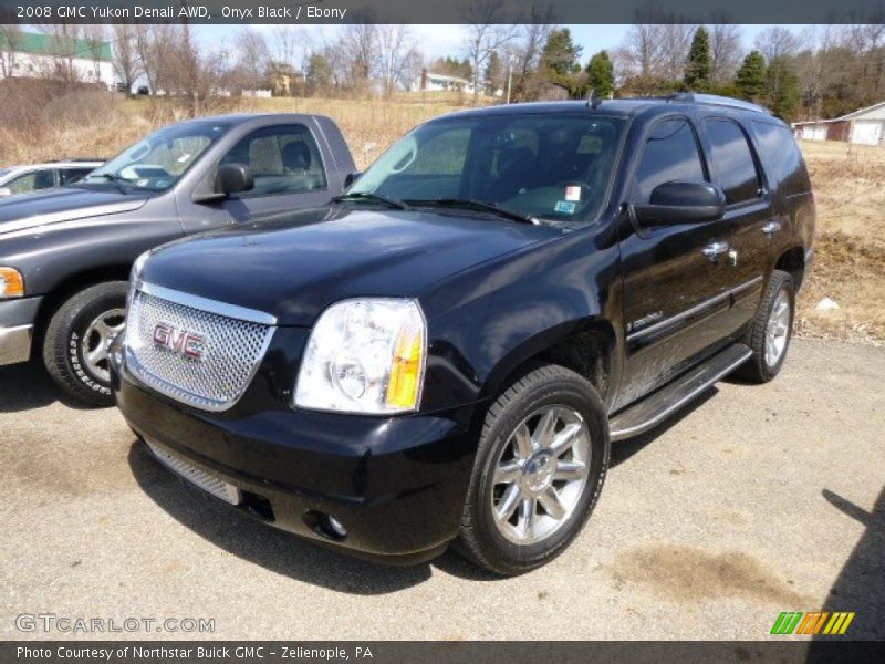 Onyx Black / Ebony 2008 GMC Yukon Denali AWD