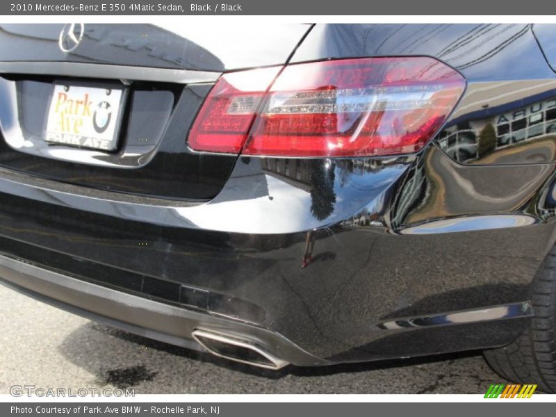 Black / Black 2010 Mercedes-Benz E 350 4Matic Sedan